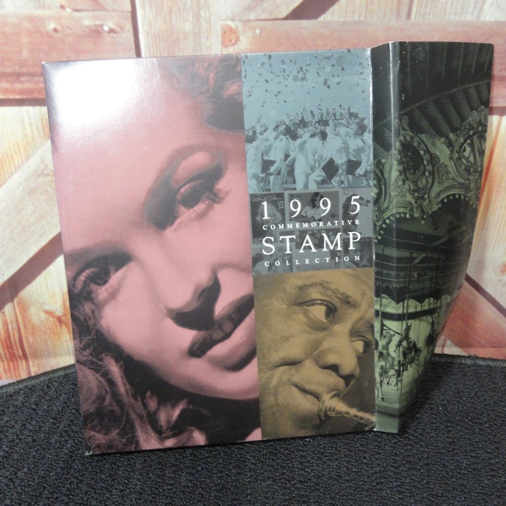 1995 usps commemorative Stamp collection w book and sealed stamps~dust cover~ - Picture 1 of 6